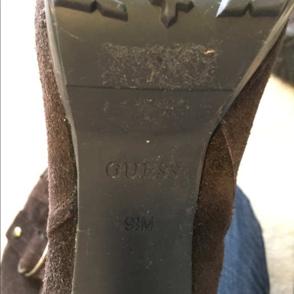 Guess brown suede leather boots size 10 - Picture 7 of 7